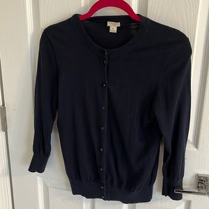 Navy jcrew cardigan